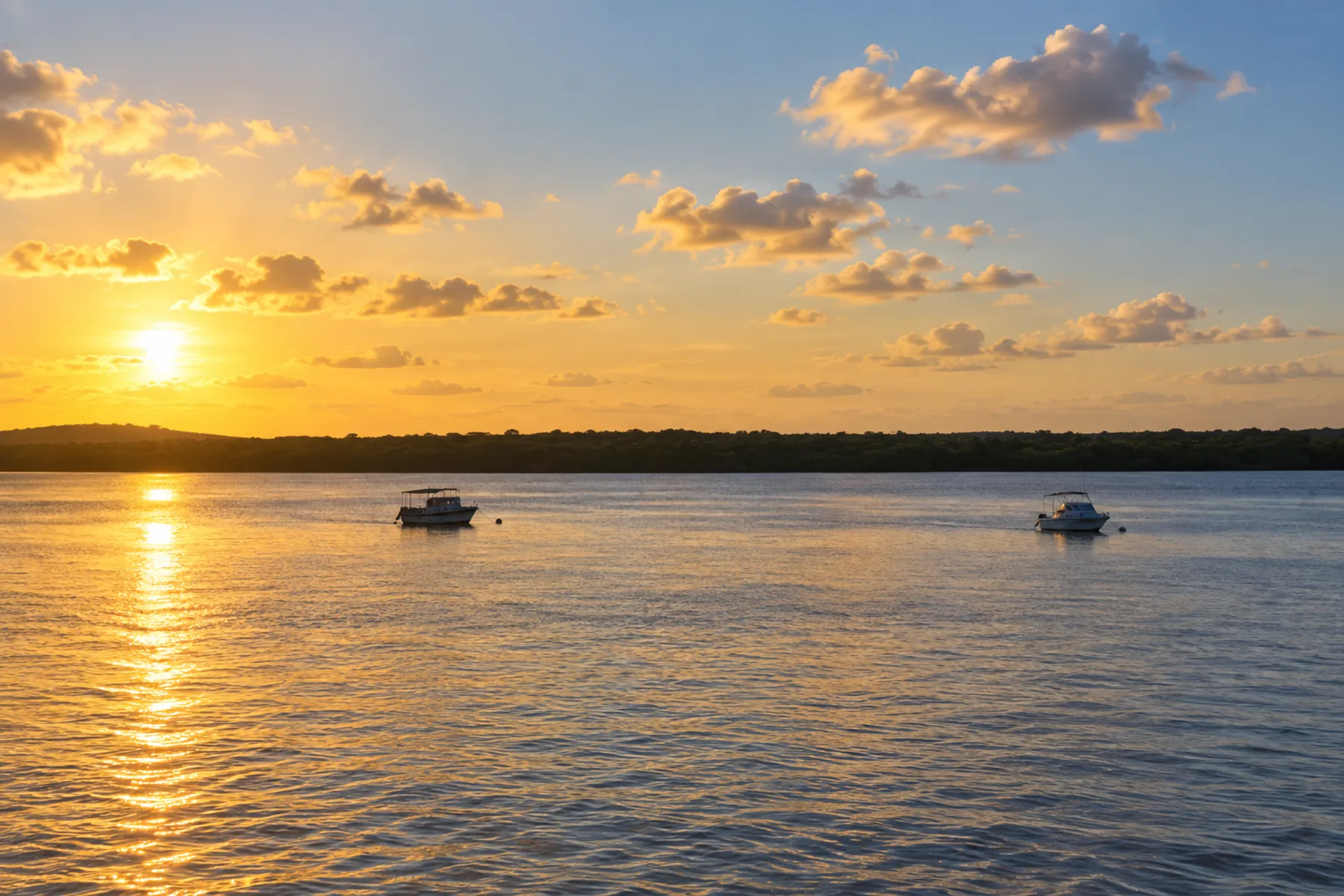 Orla Pôr do Sol e Rio Vaza-Barris.