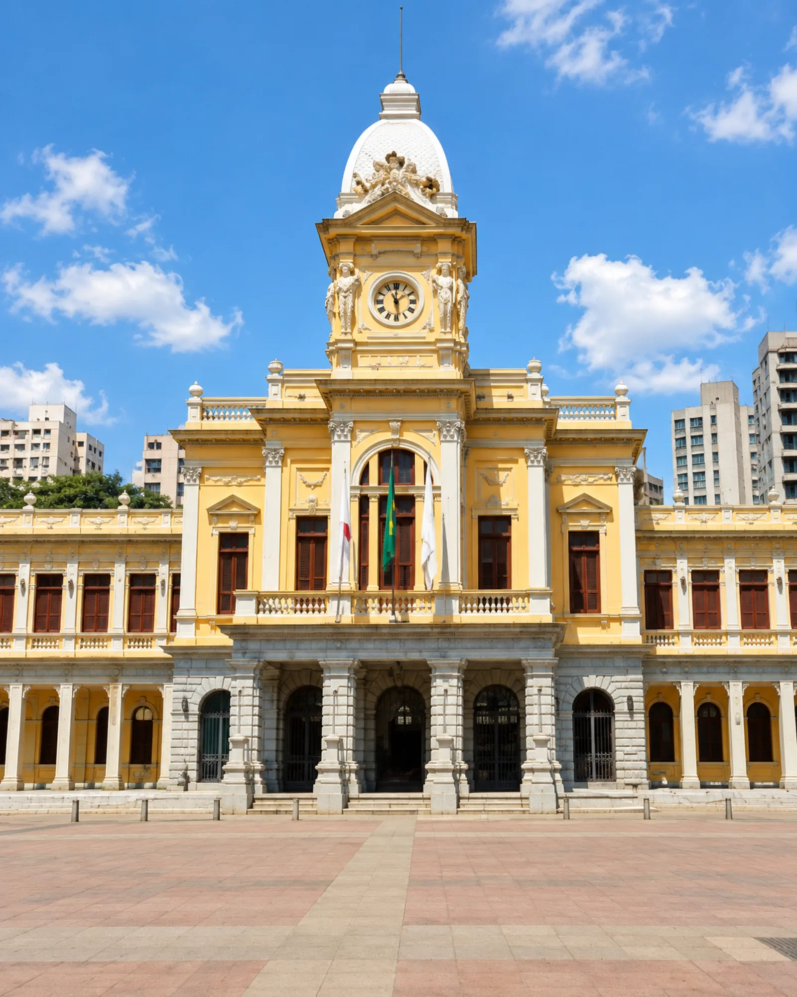 Edifício da Estação Central na Praça da Estação.