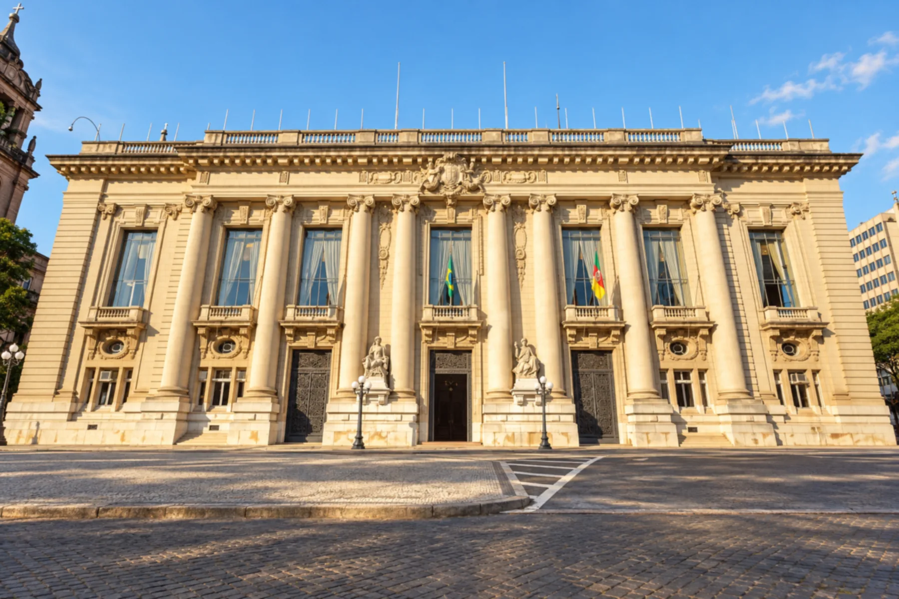 Palácio Piratini, na Praça da Matriz.