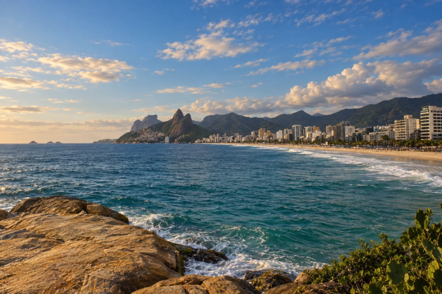 Arpoador e Morro Dois Irmãos.