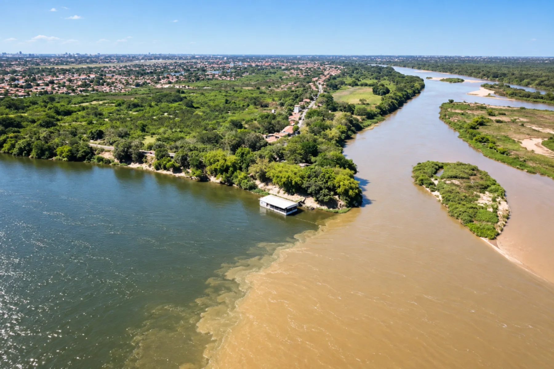 Encontro dos rios Parnaíba e Poti, Teresina (PI)
