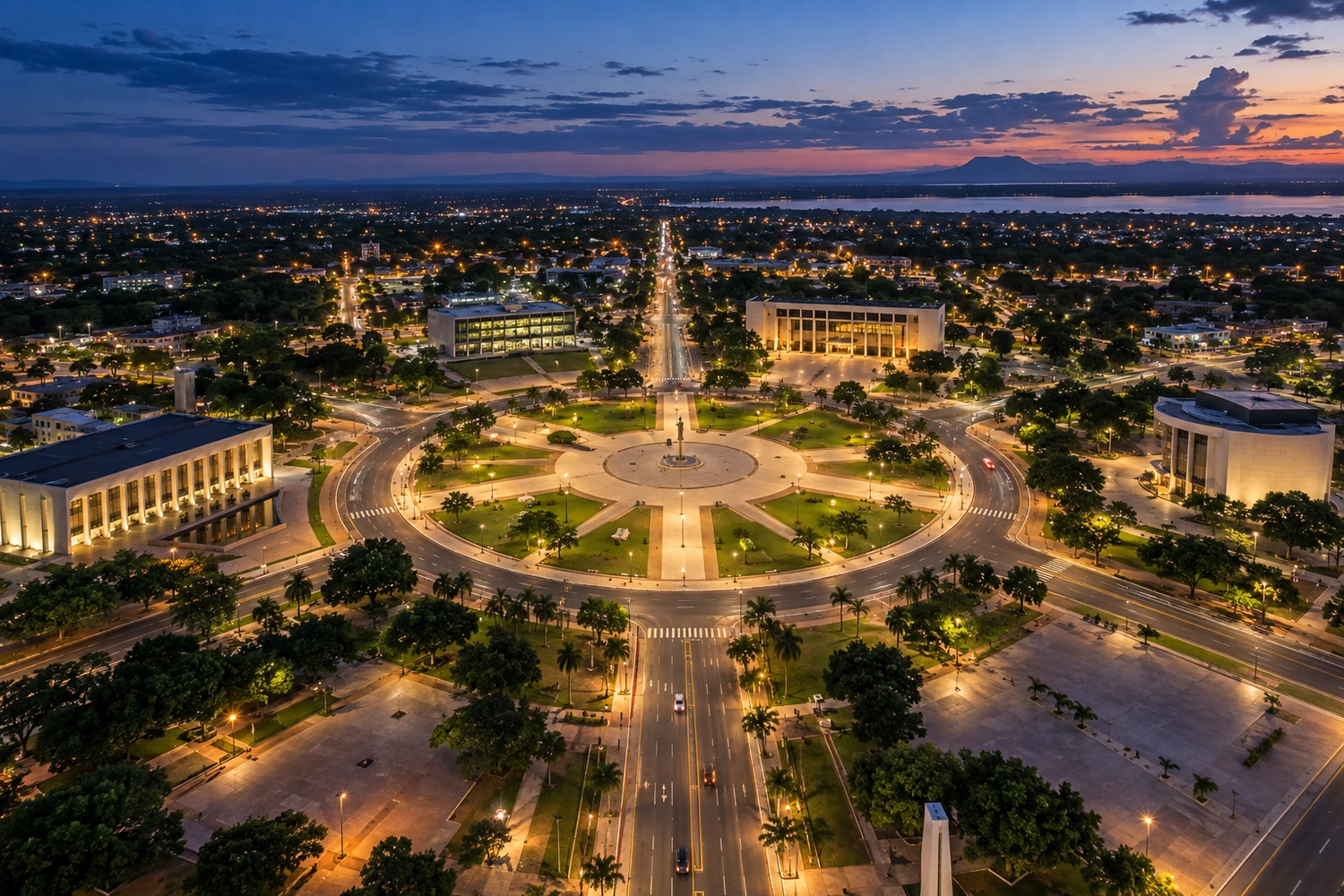 Praça do Centro Cívico e Monumento ao Garimpeiro