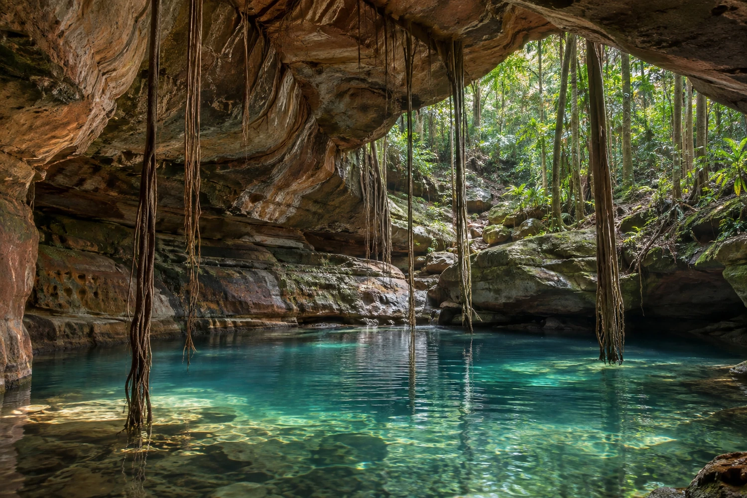 Gruta da Judeia e Caverna do Maroaga