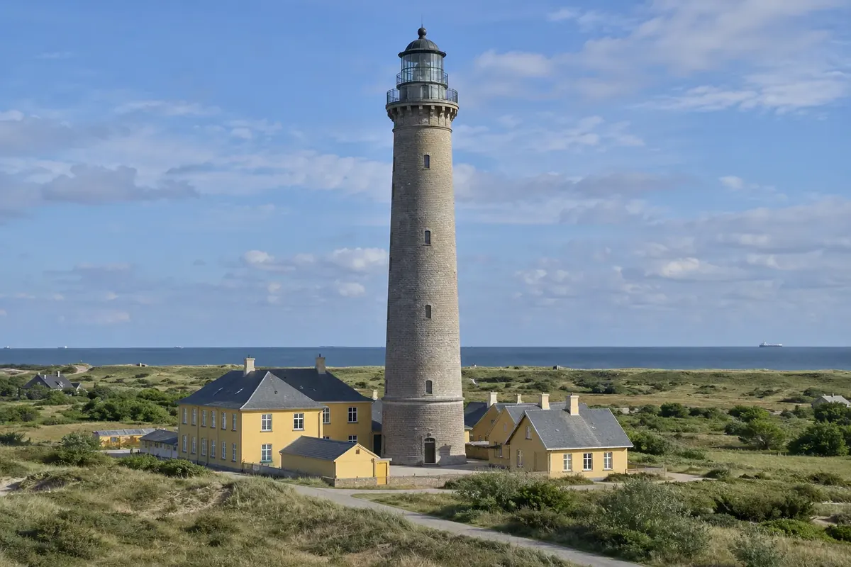 Skagen e o farol, Jutlândia do Norte