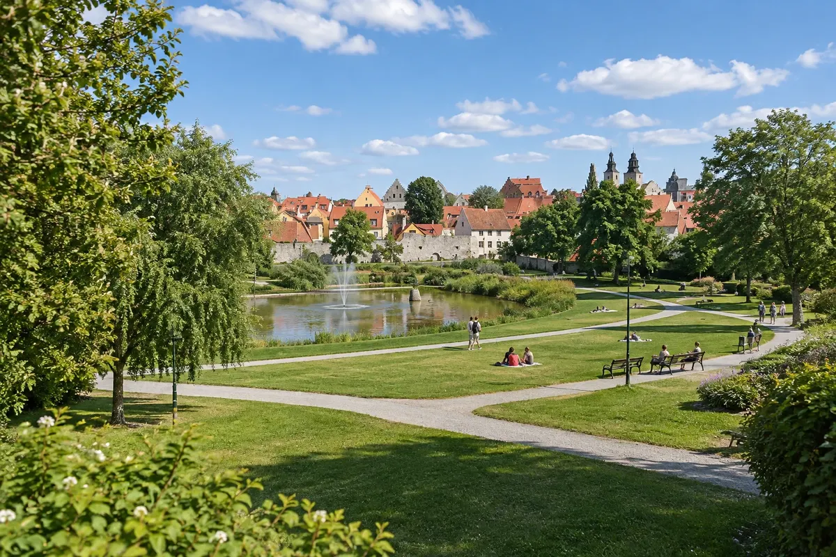 Almedalen e Botaniska trädgården