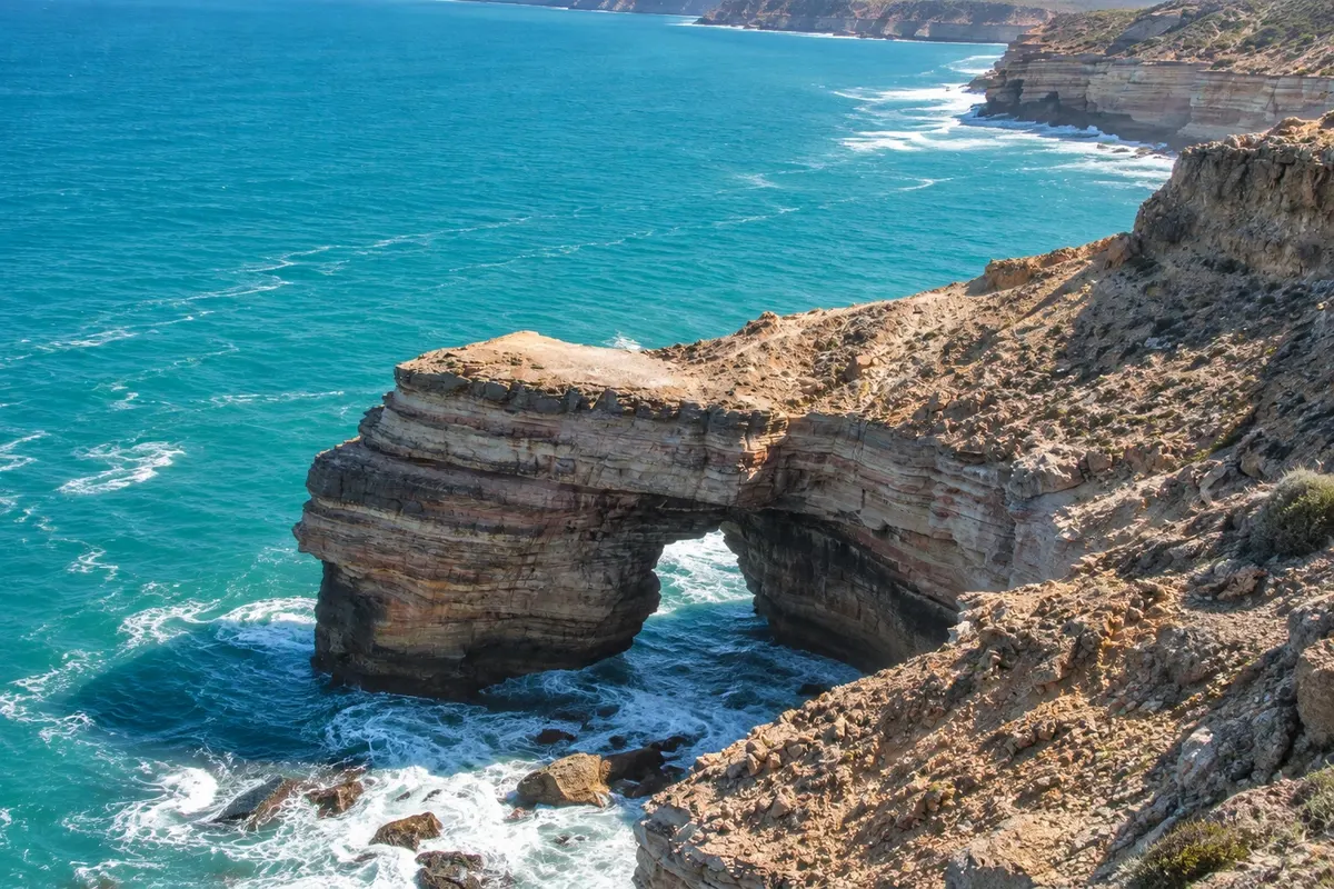 Falésias da costa de Kalbarri
