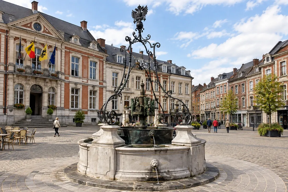 Grand-Place de Huy e Li Bassinia