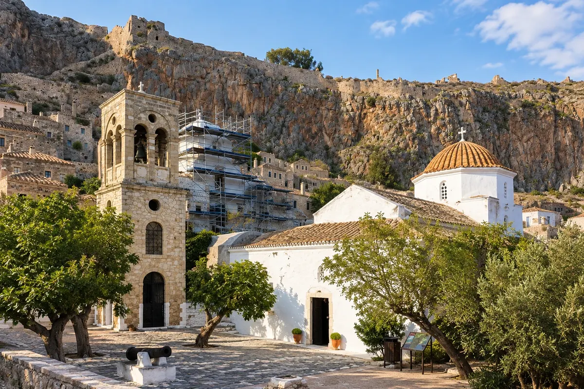 Igreja de Christos Elkomenos e Coleção Arqueológica
