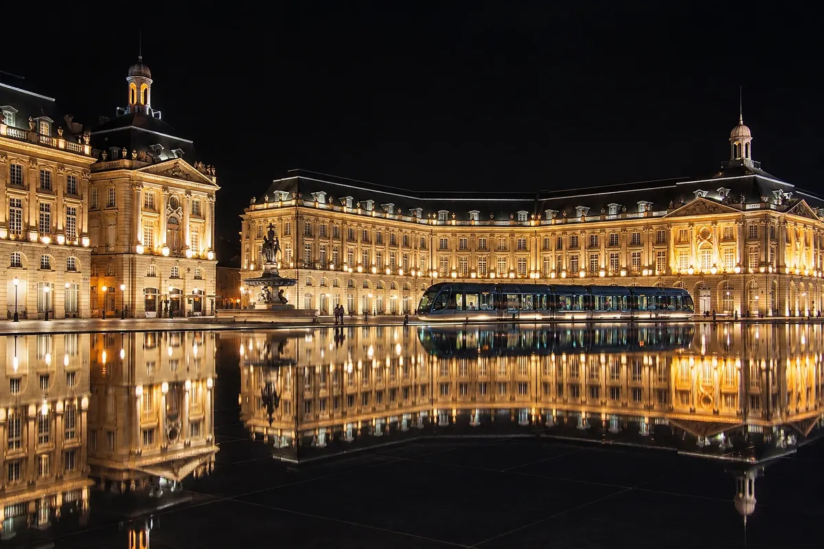 Place de la Bourse et Miroir d'eau