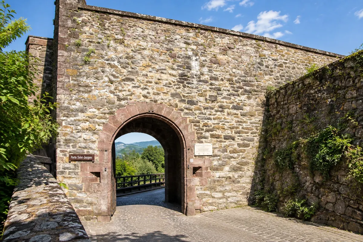 Porte Saint-Jacques et rue de la Citadelle
