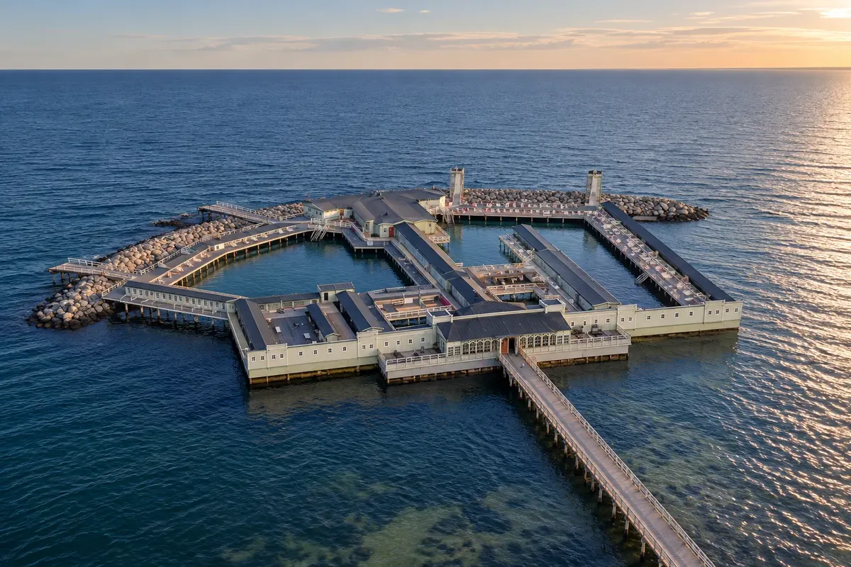 Ribersborgsstranden e Ribersborgs kallbadhus