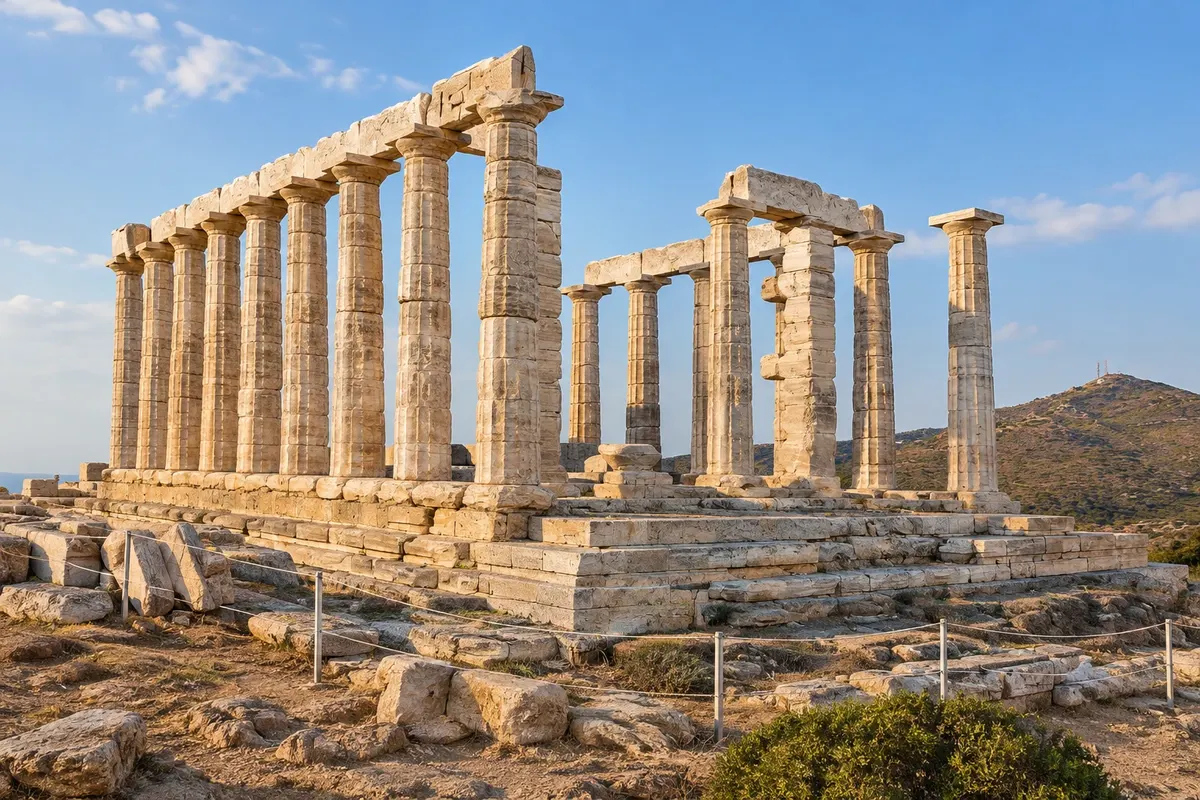 Templo de Poseidon, Cabo Sunião (Naos tou Poseidona, Sounio)