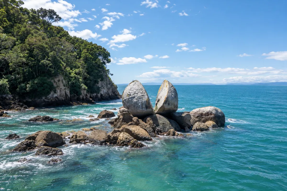 Tokangawhā (Split Apple Rock)