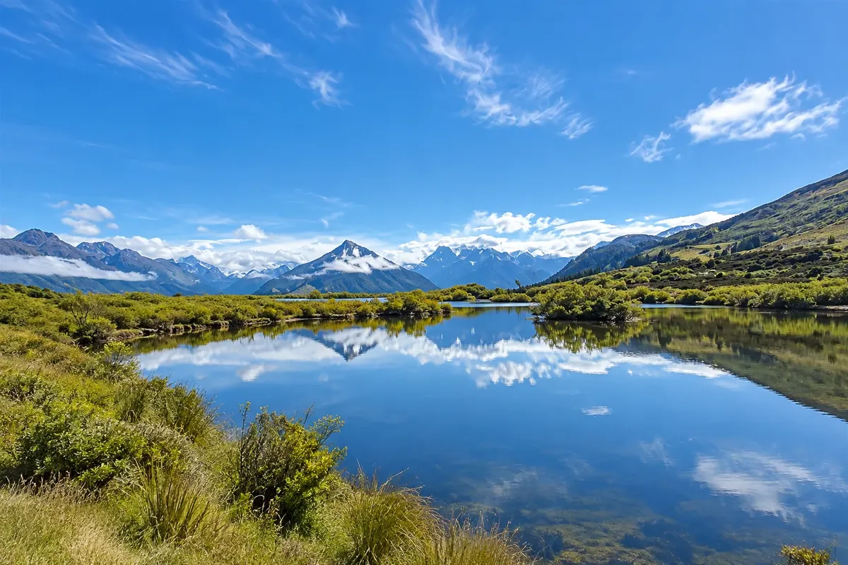 Trilha da lagoa de Glenorchy