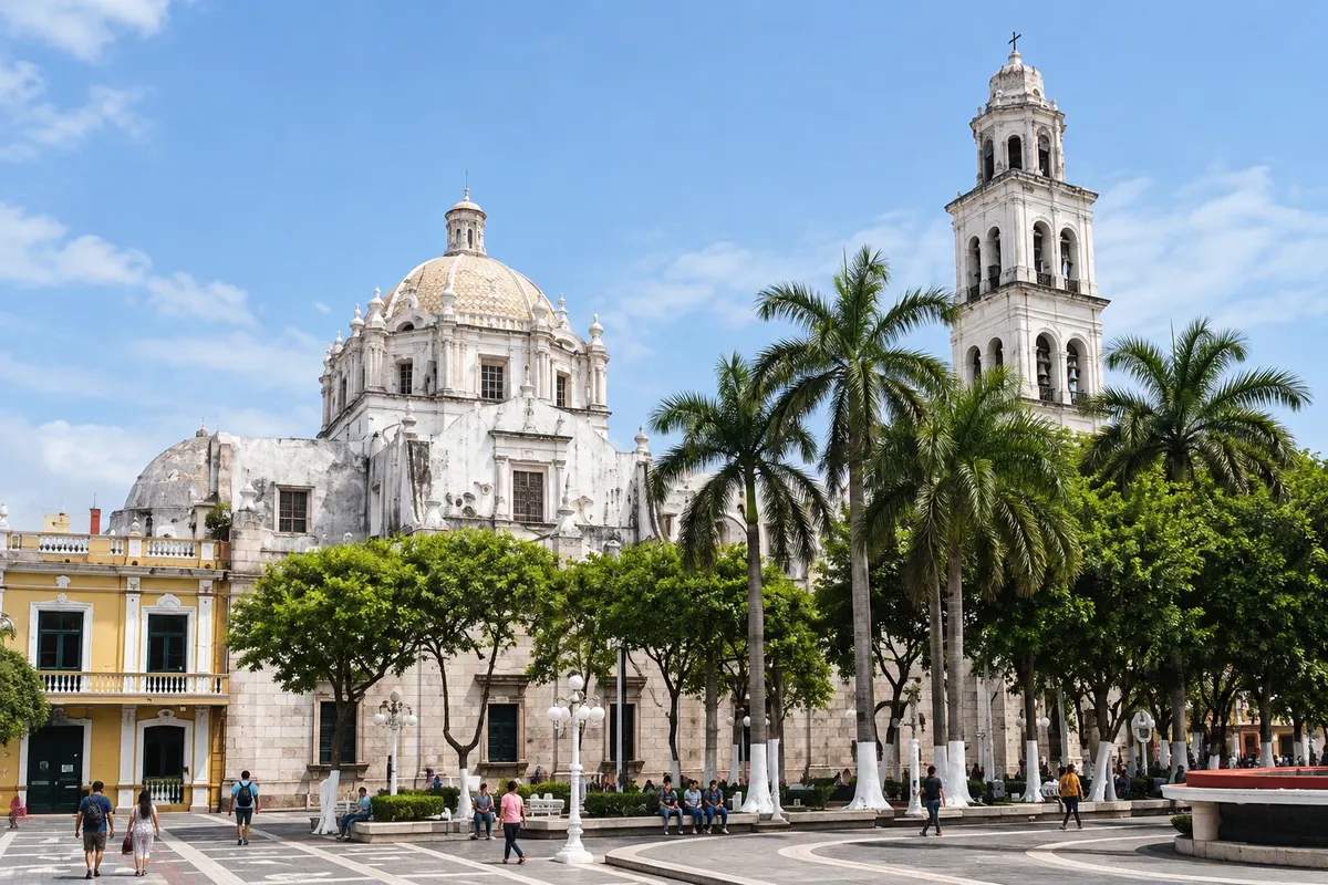 Zócalo y portales de Veracruz