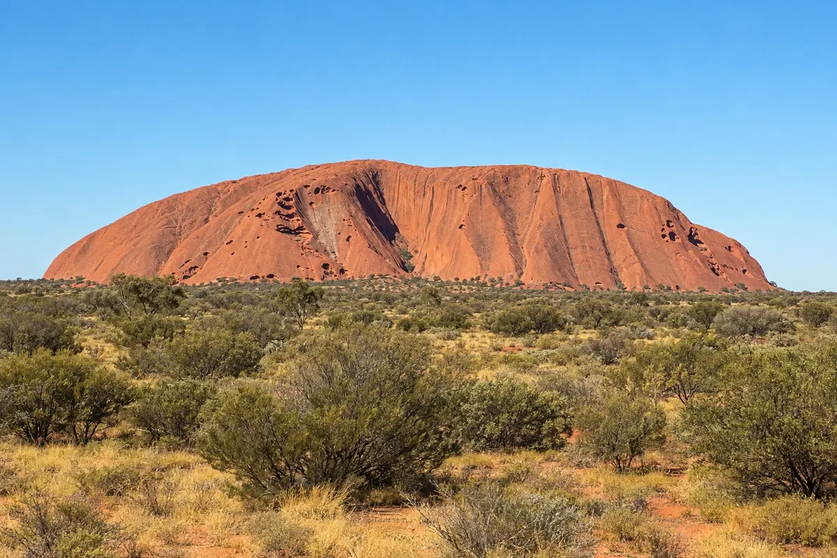 Uluru e o Centro Vermelho