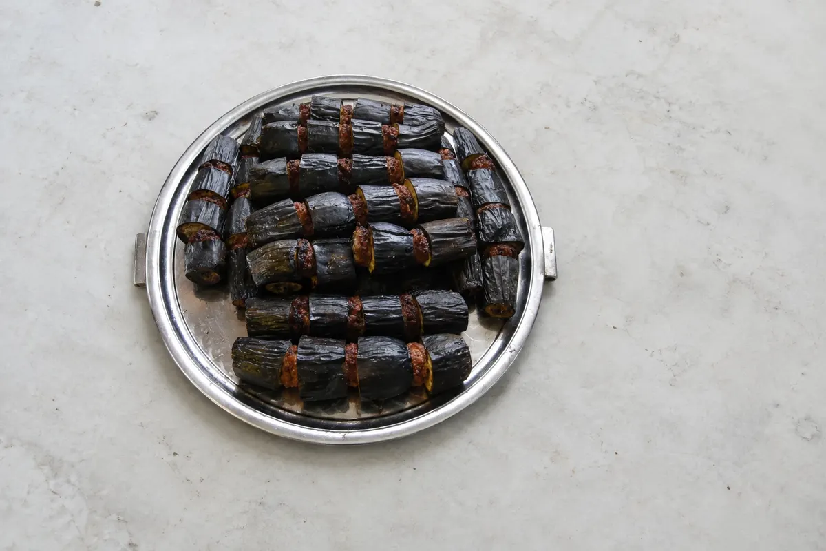 Urfa patlıcanlı kebabı — Şanlıurfa, Turquia