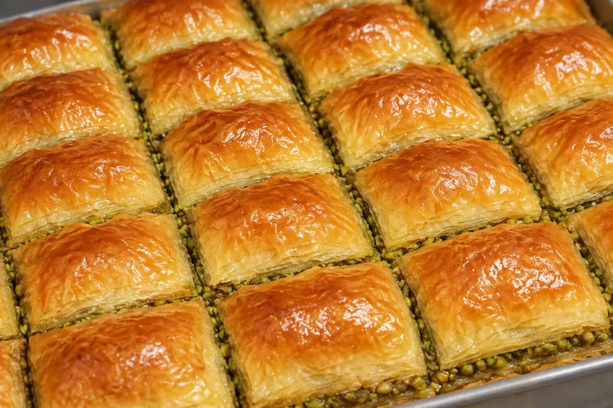 Antep baklavası — Gaziantep, Turquia.