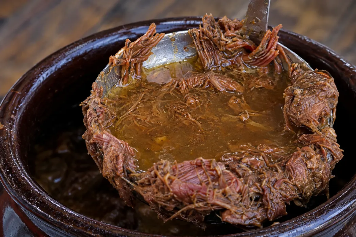 Barreado — detalhe do alimento ou preparo.