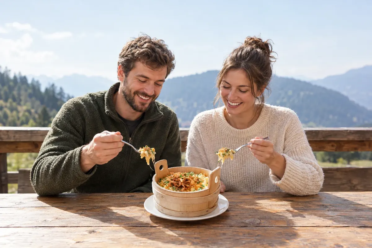 Vorarlberger Kässpätzle — Vorarlberg, Áustria