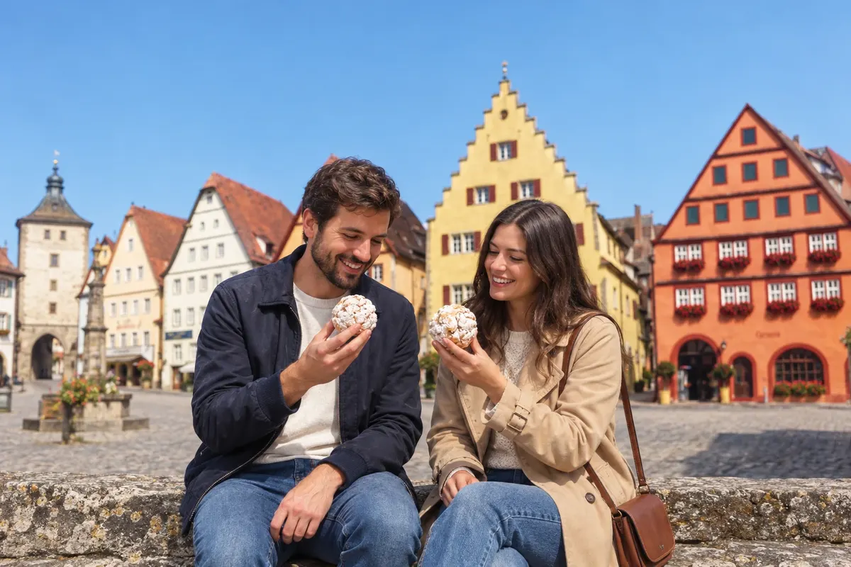 Rothenburger Schneeballen — Rothenburg ob der Tauber, Alemanha