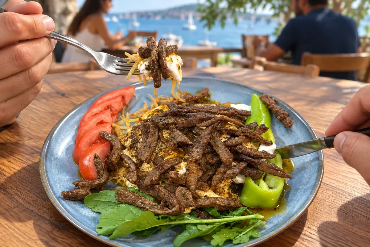 Bodrum çökertme kebabı — Bodrum, Turquia