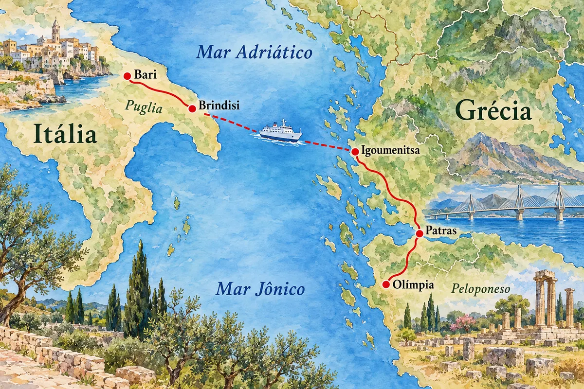 Balsa Itália–Grécia pelo Adriático
