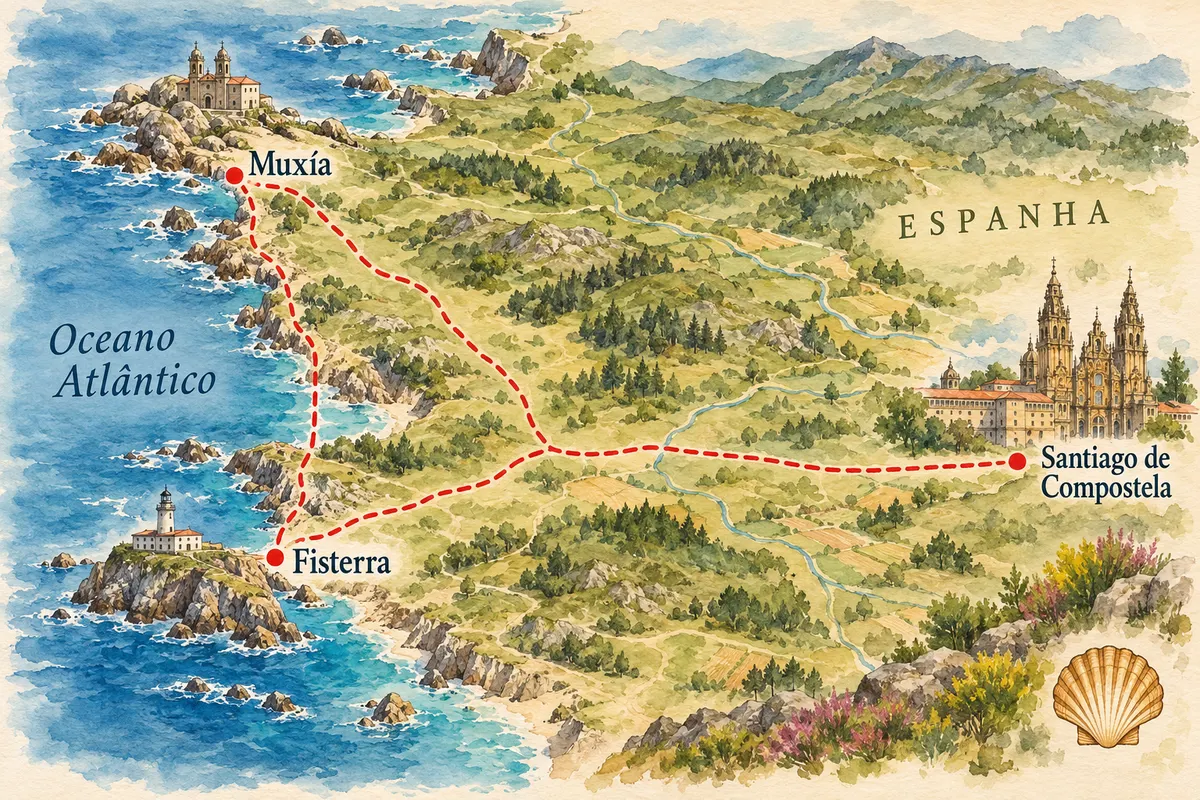 Caminho de Finisterre e Muxía a pé