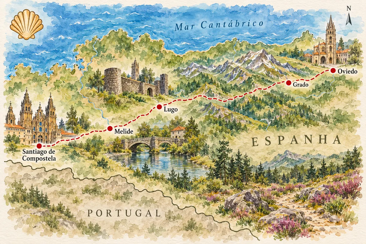 Caminho Primitivo de Santiago a pé