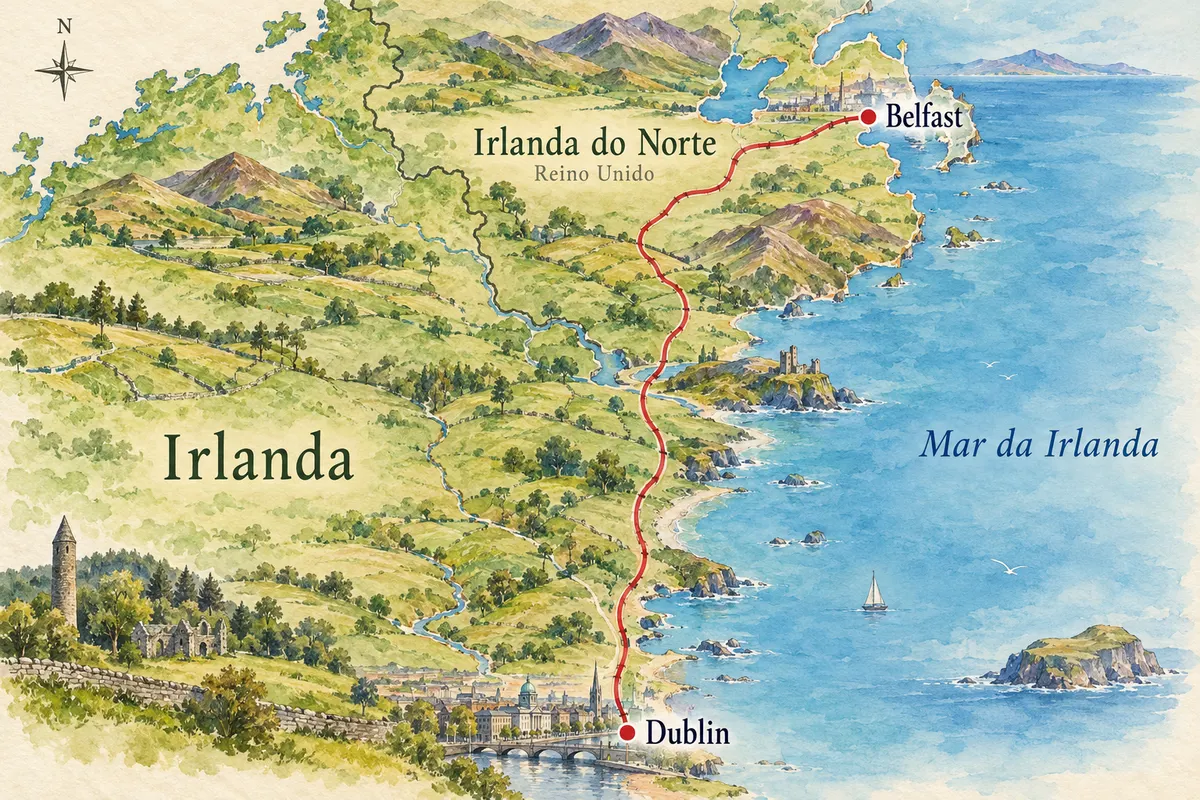 Dublin–Belfast de trem