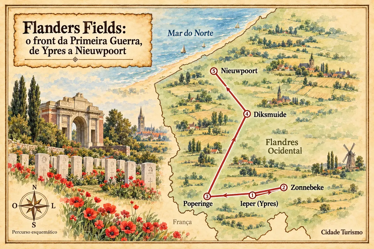 Flanders Fields: o front da Primeira Guerra, de Ypres a Nieuwpoort