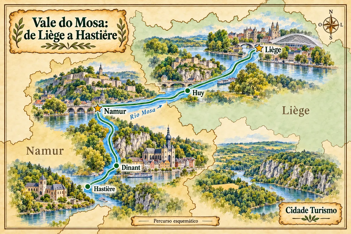 Vale do Mosa: de Liège a Hastière
