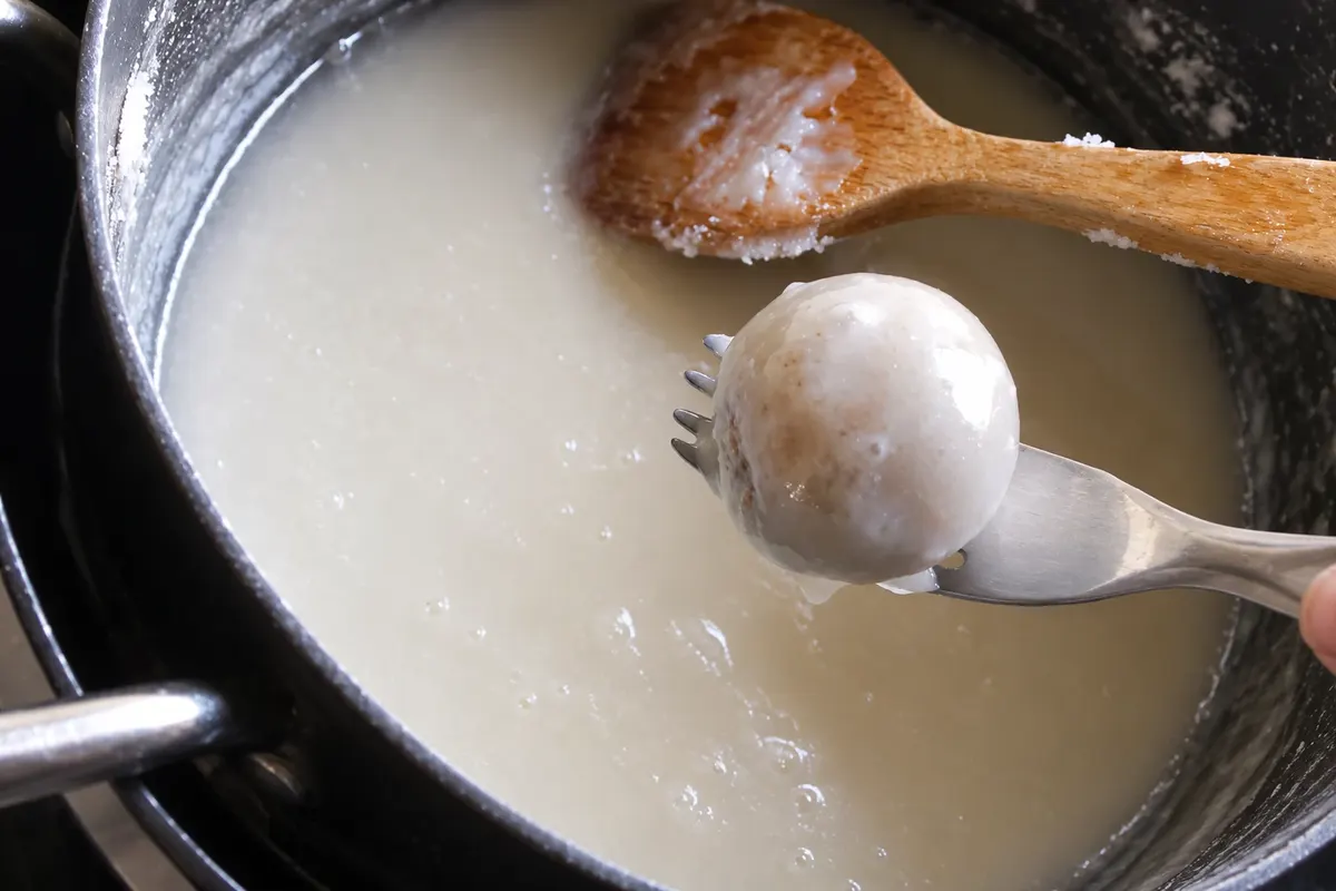 Teja: banho de fondant.