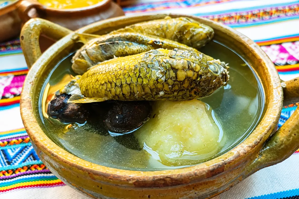 Chawlla thimpo: detalhe do preparo ou serviço.