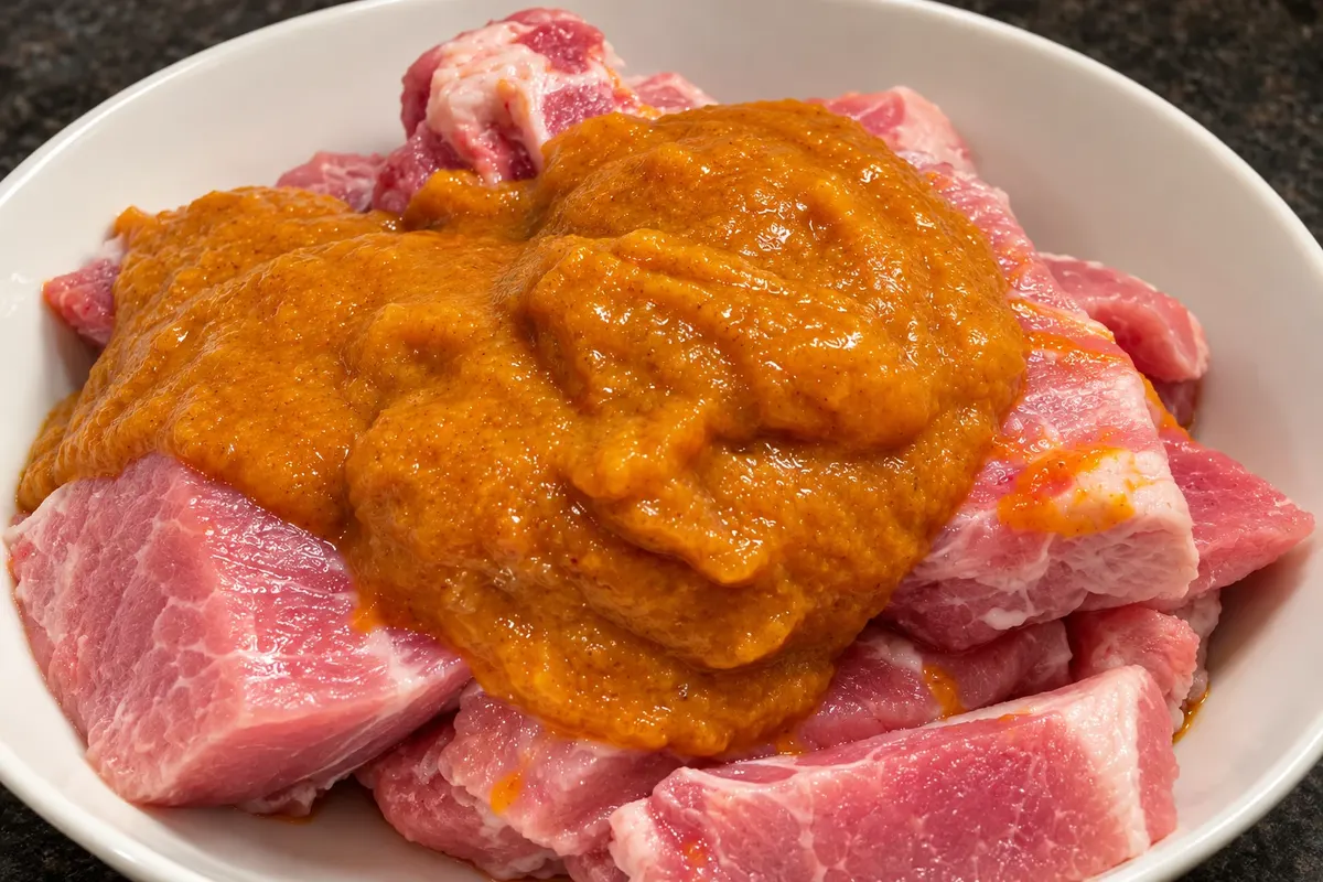 Fricasé paceño — detalhe.