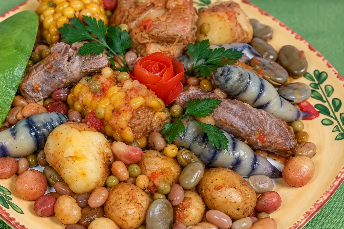 Cocido boyacense — detalhe.