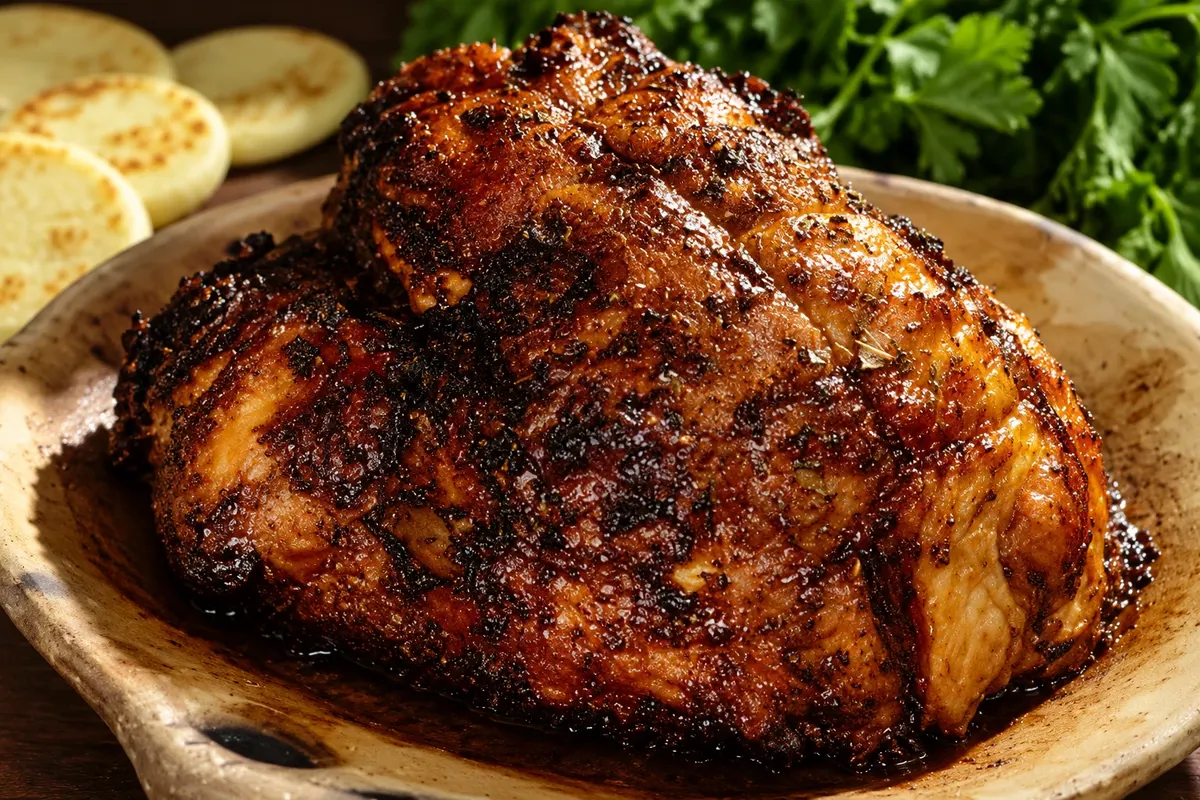 Asado huilense — detalhe.