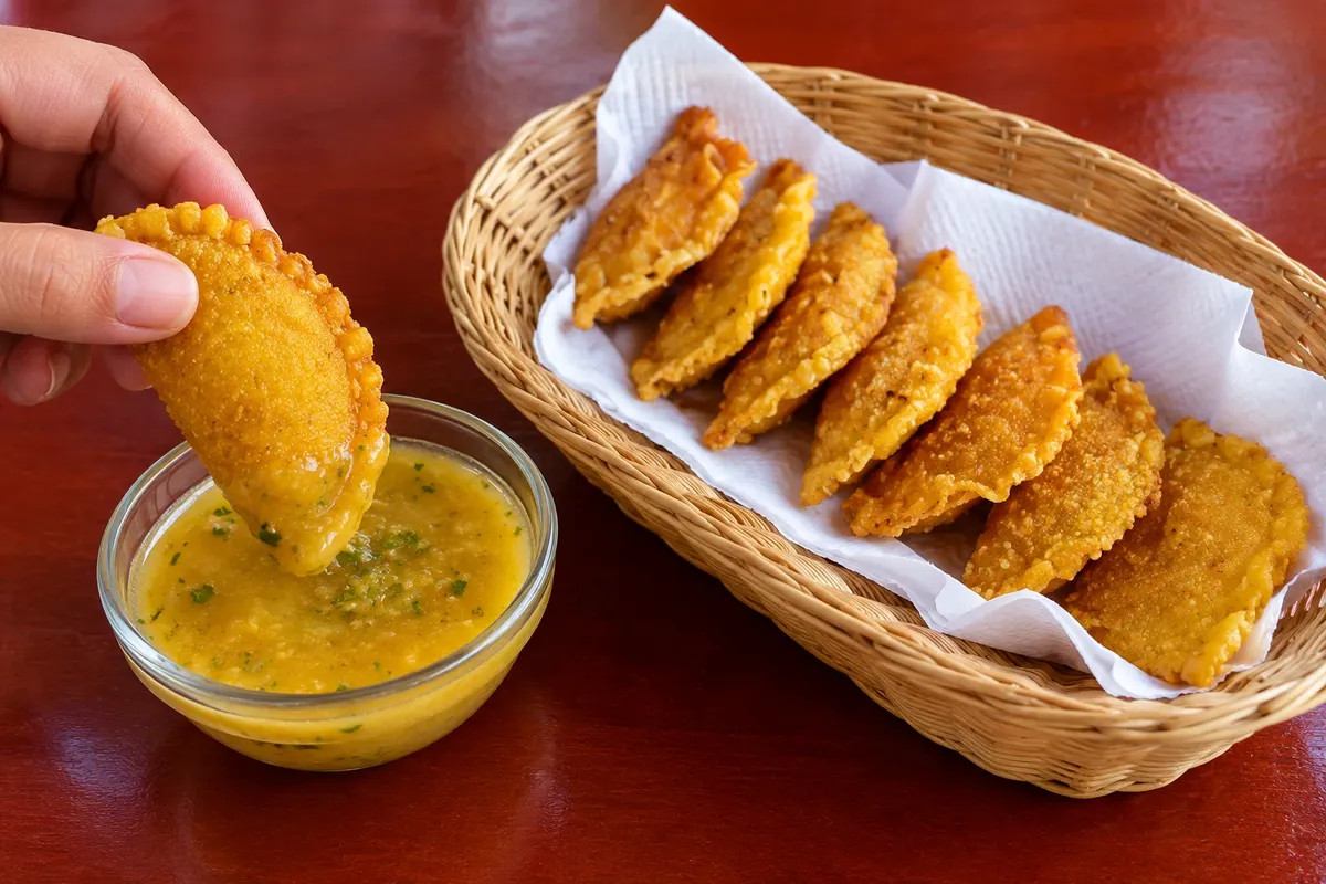 Empanadas de pipián — detalhe.