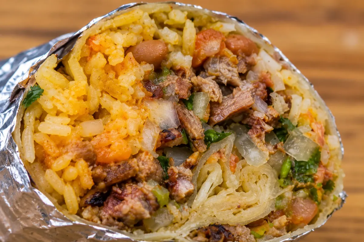 Mission burrito — detalhe da apresentação ou serviço
