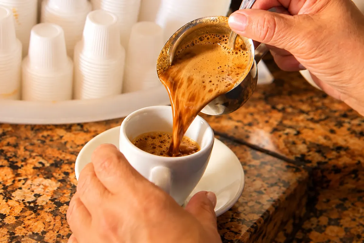 Cafecito — detalhe da apresentação ou serviço