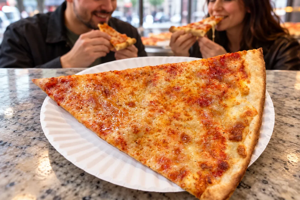 New York-style pizza — Nova York, Estados Unidos