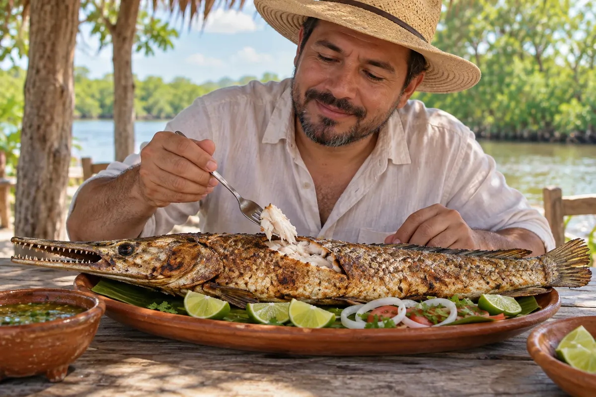 Pejelagarto asado — Tabasco, México
