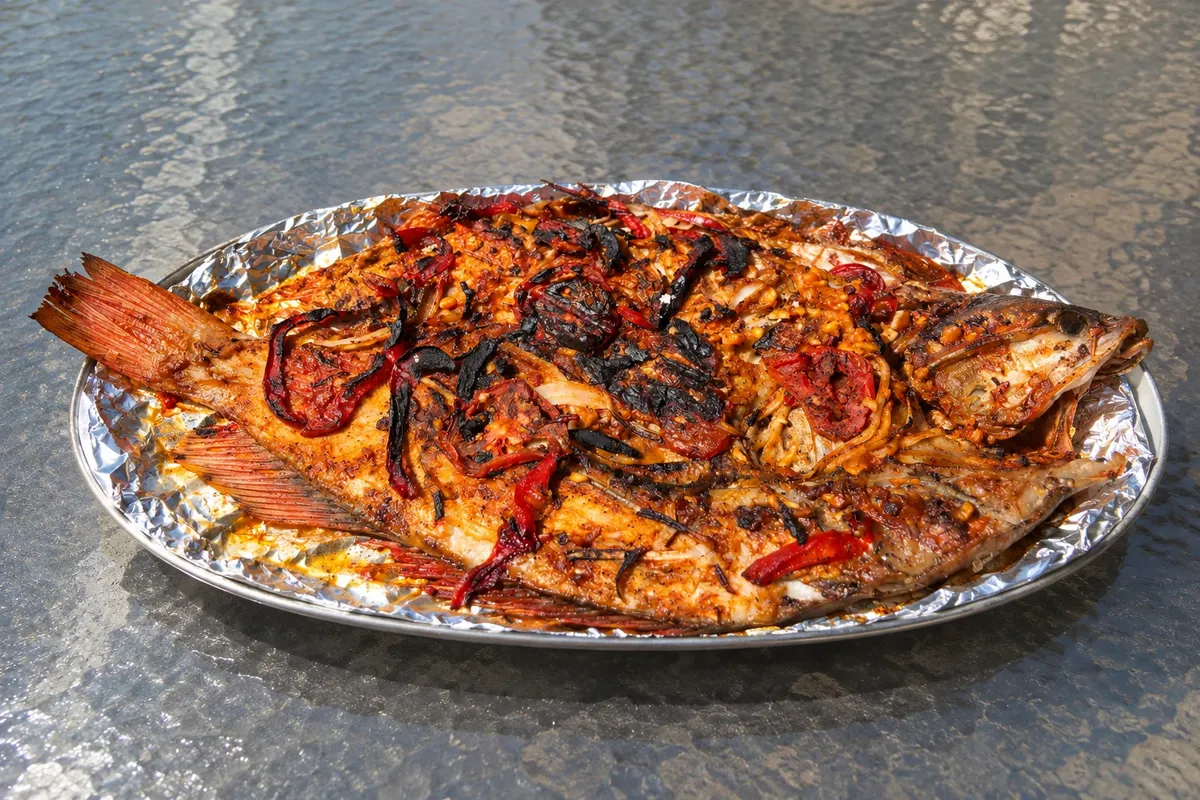 Pescado zarandeado — Mexcaltitán, México