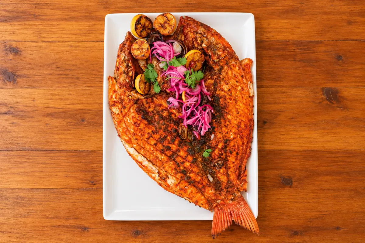 Pescado zarandeado — Mexcaltitán, México
