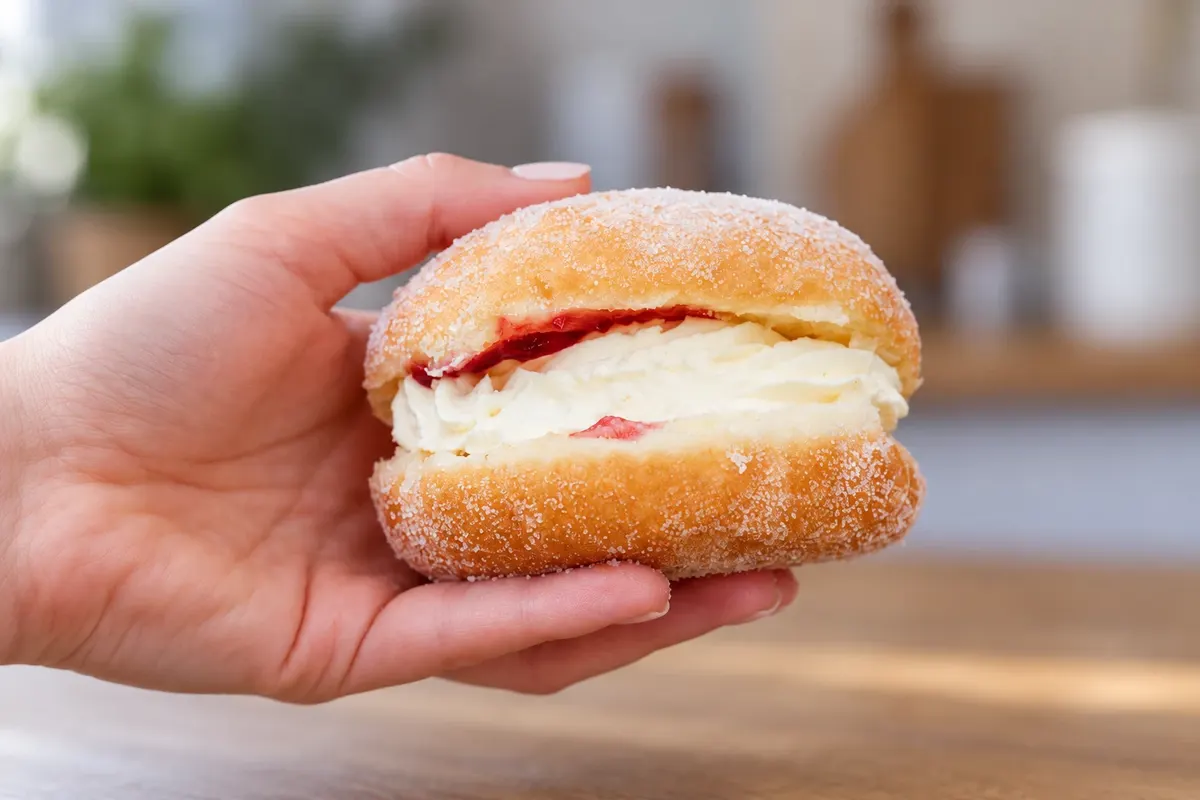 Kitchener bun — detalhe.