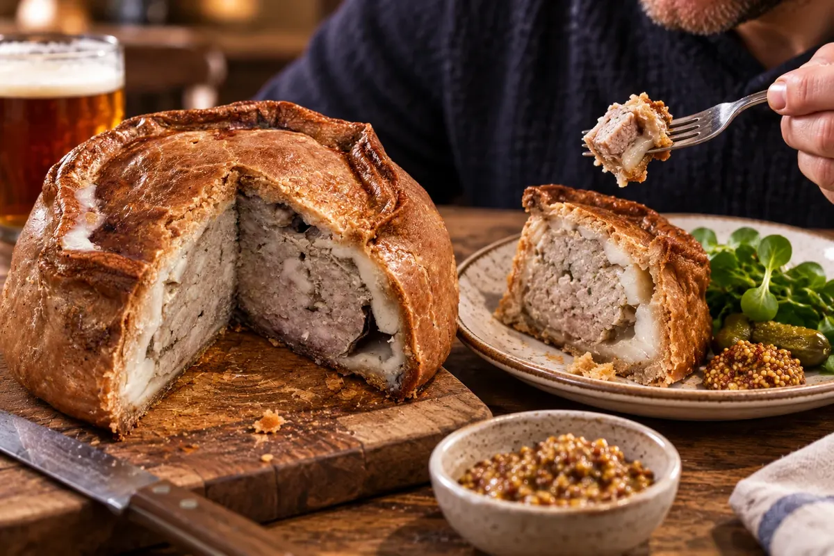 Melton Mowbray pork pie — Melton Mowbray, Reino Unido