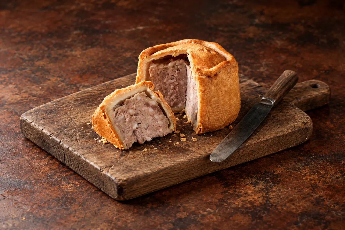 Melton Mowbray pork pie — Melton Mowbray, Reino Unido