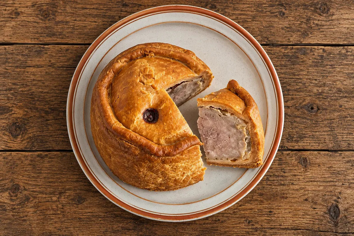 Melton Mowbray pork pie — Melton Mowbray, Reino Unido