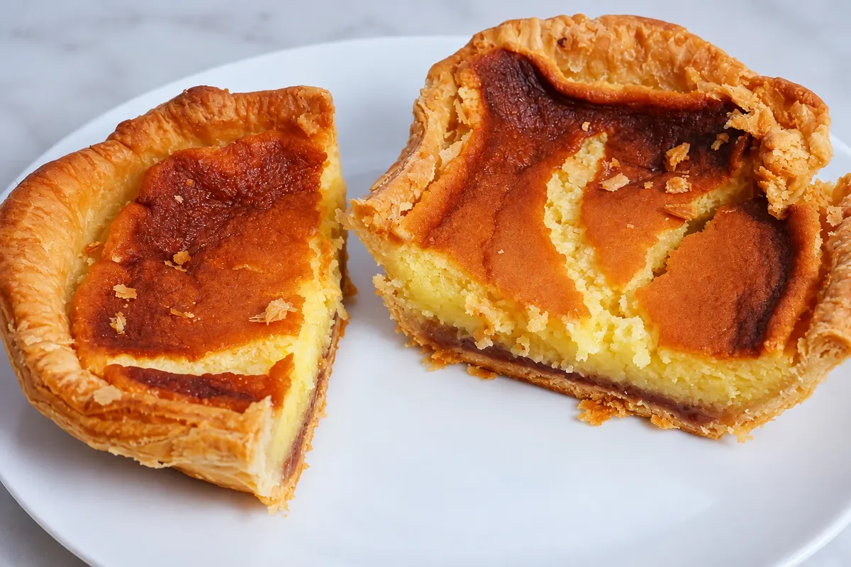 Bakewell pudding — detalhe.