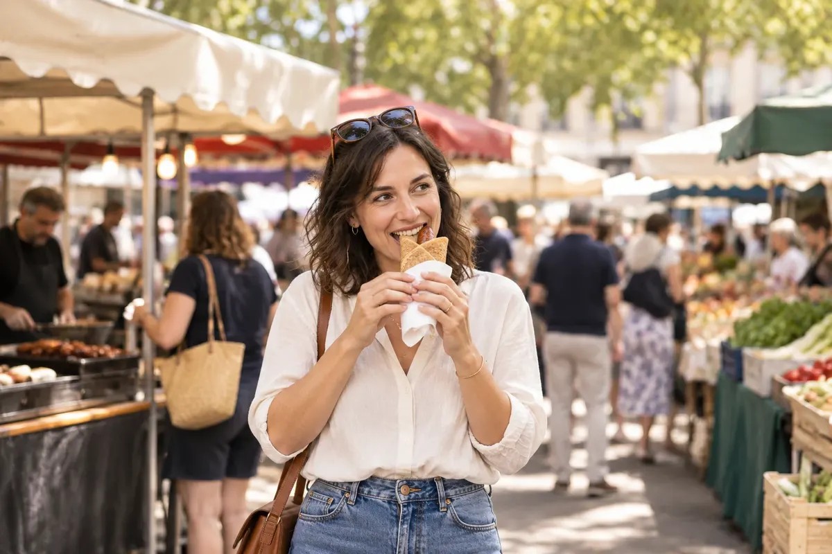 Galette-saucisse — Rennes, França